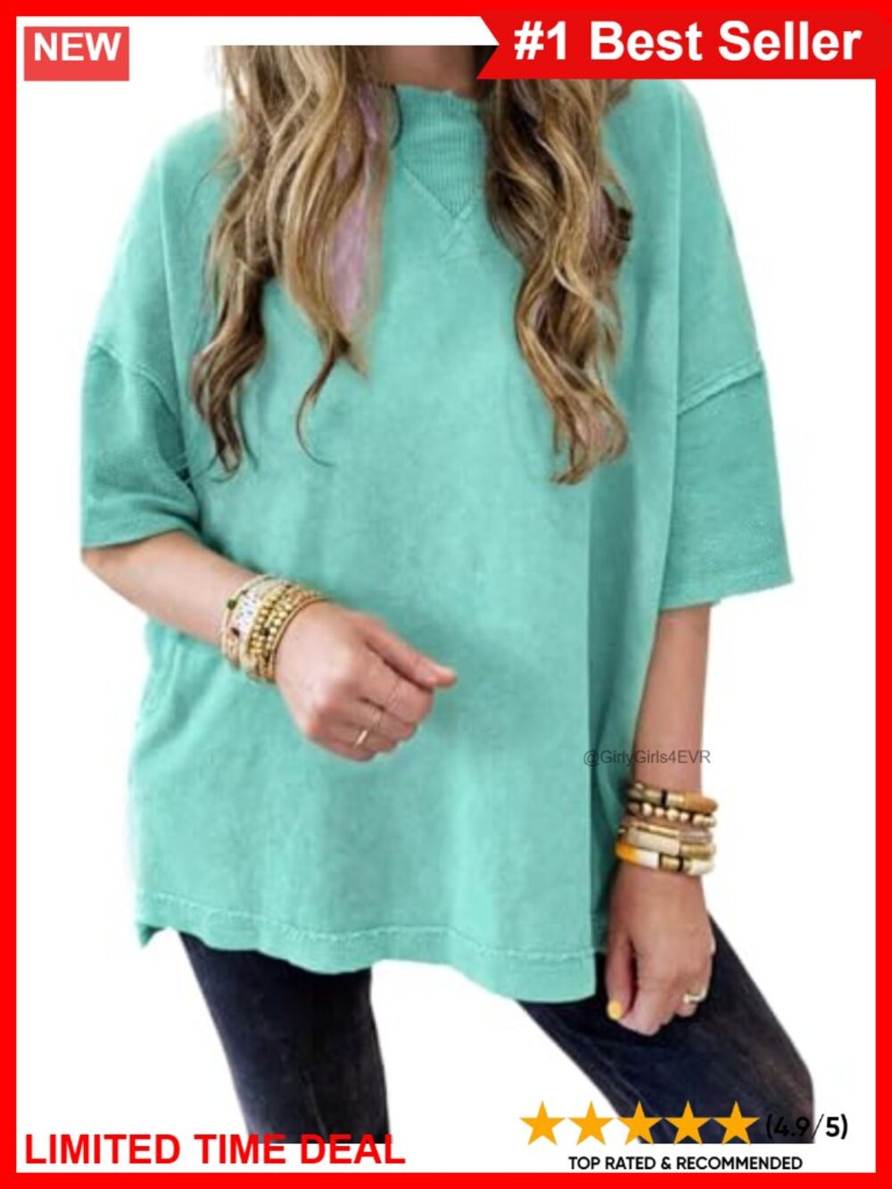 Oversized Cotton Blend Drop Shoulder Short Sleeve T Shirt